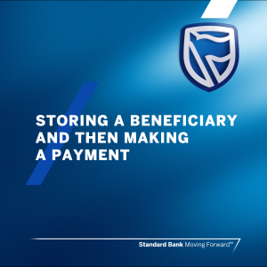 Making a stored beneficiary and then making the payment